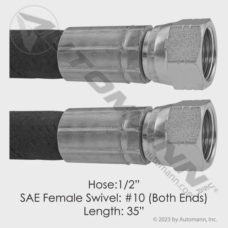 177.101135 - Discharge Hose 2 Fem SAE Swivel 35in FTL
