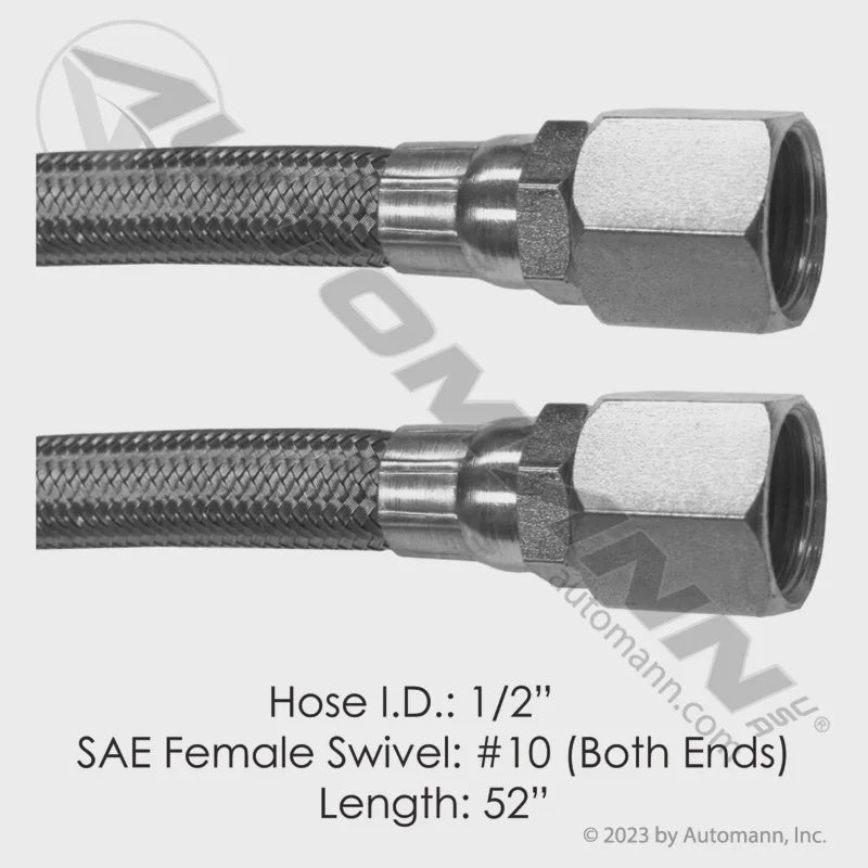 177.10152 - Discharge Hose 2 Fem SAE Swivel 52in