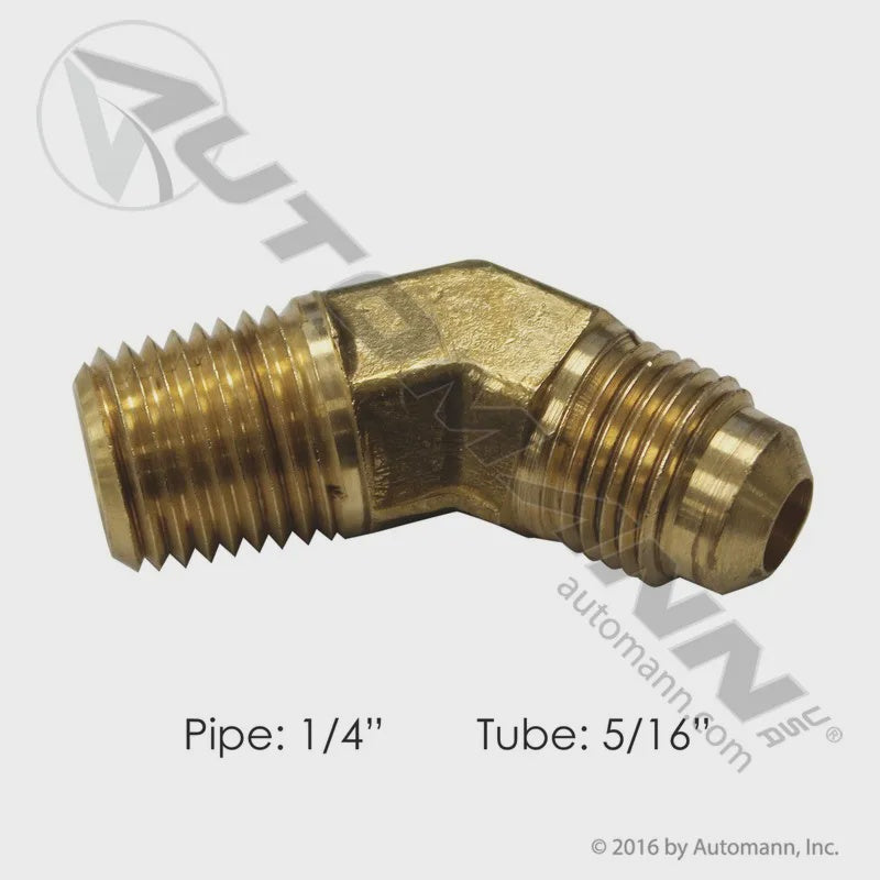 177.8545B - Male Elbow 45 DEG 5/16 SAE X 1/4in Pipe