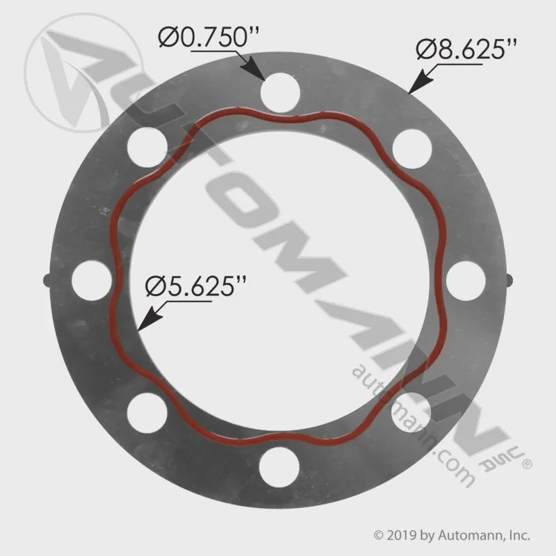 180.10610M - Drive Flange Gasket Metal