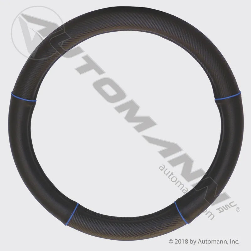 562.99008SWC-B - Steering Wheel Cover Black/Blue