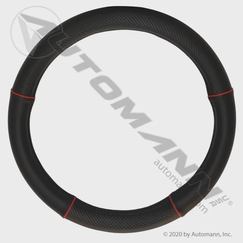 562.99008SWC-R - Steering Wheel Cover Black/Red