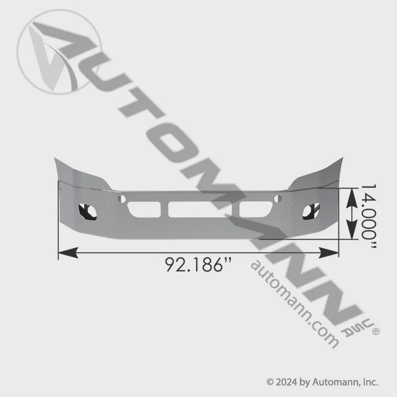 564.VCY-5011-15X - Bumper Chrome Freightliner P31