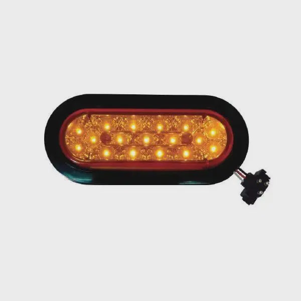 6" Oval Marker Light 17 LED Kit - Amber - Colored | F235527