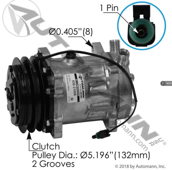 830.31008 - Air Conditioning Compressor 7H15 Type