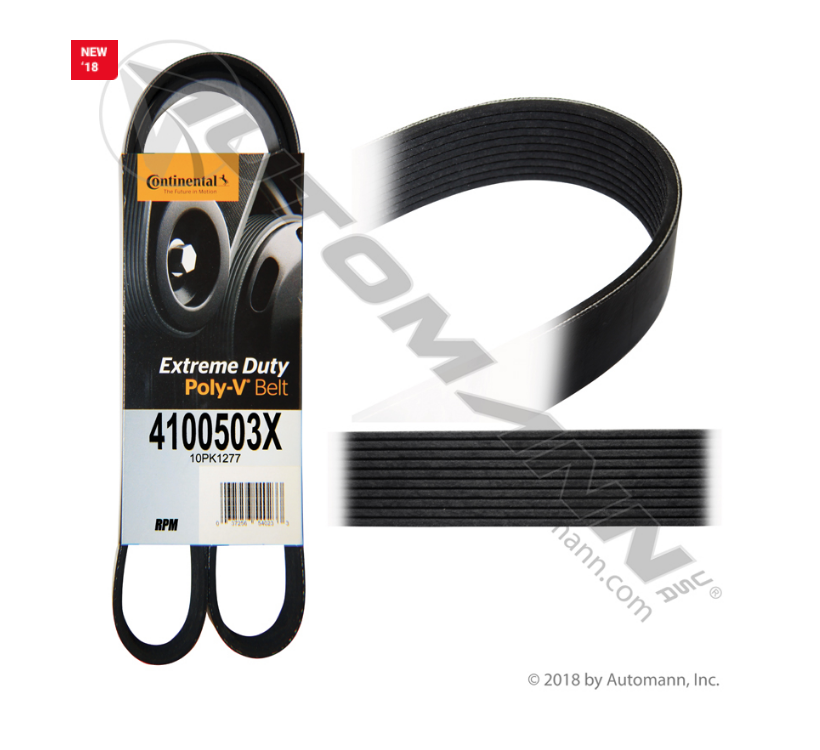 815.4100503X - Conti Extreme Poly-V Serpentine Belt for detroit diesel 14L