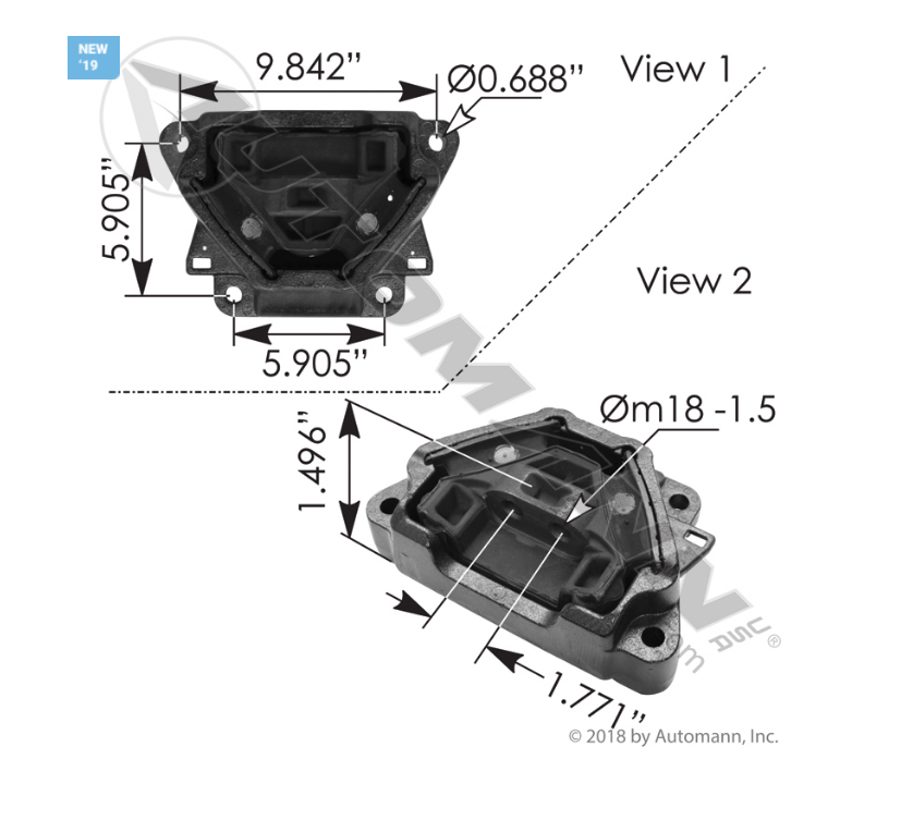 M46851 - Motor Mount Freightliner