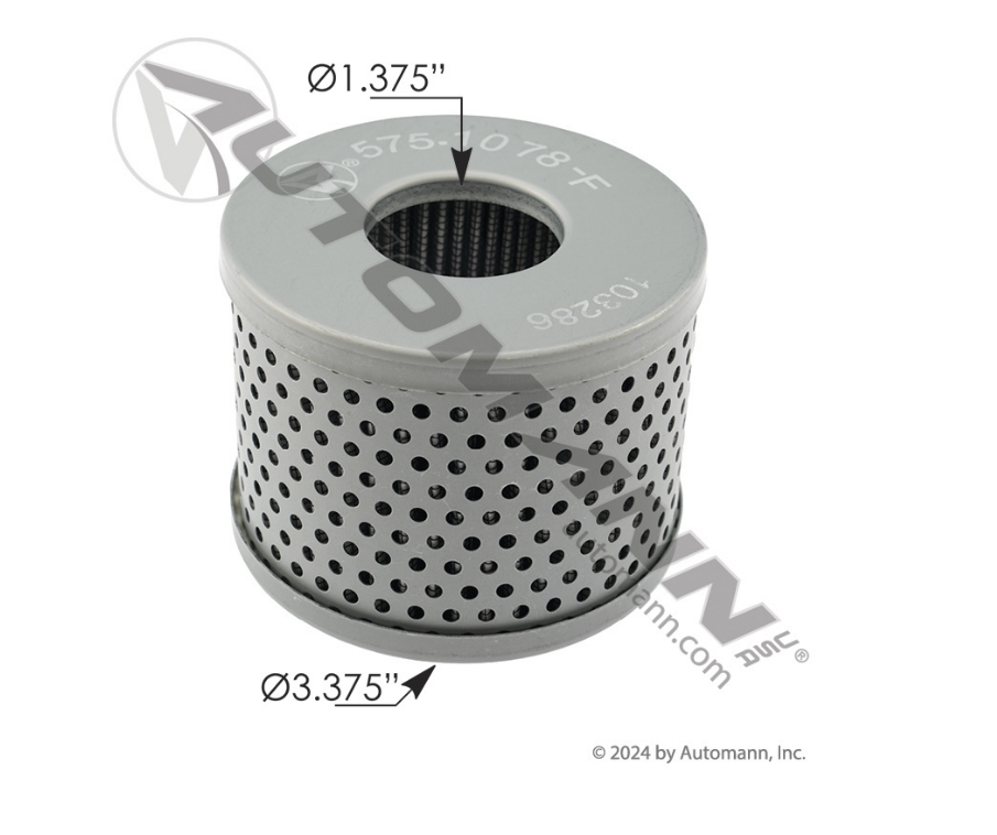 575.1078-F - Power Steering Fluid Filter. Ref. # 1698964C91, 1698964C92