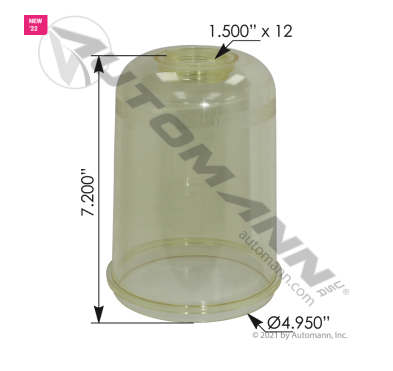 572.90310HC - Housing Cover Fuel Filter Davco (DVC102420, 102420DAV, 2598807C1)