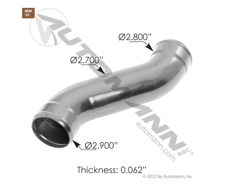 PG0094-4 / 561.23899SS - Coolant Tube Detroit SS304