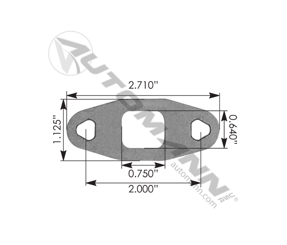 840.904570EL - Turbo Oil Drain Gasket Cummins ISX 15.0L ( 5264570 145.010)