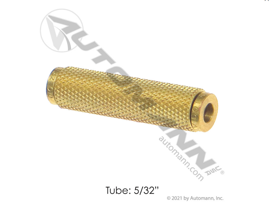 177.13B6225 - Brass PLC Union 5/32in (1862X2.5, 62PMT532, PL136225, 016620)