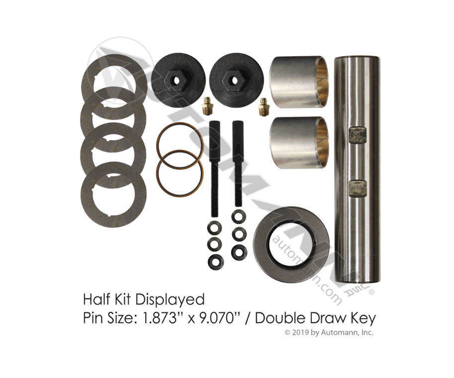 460.534B - King Pin Kit (328347) for Dana/Spicer Axles with Double Draw Key Slots