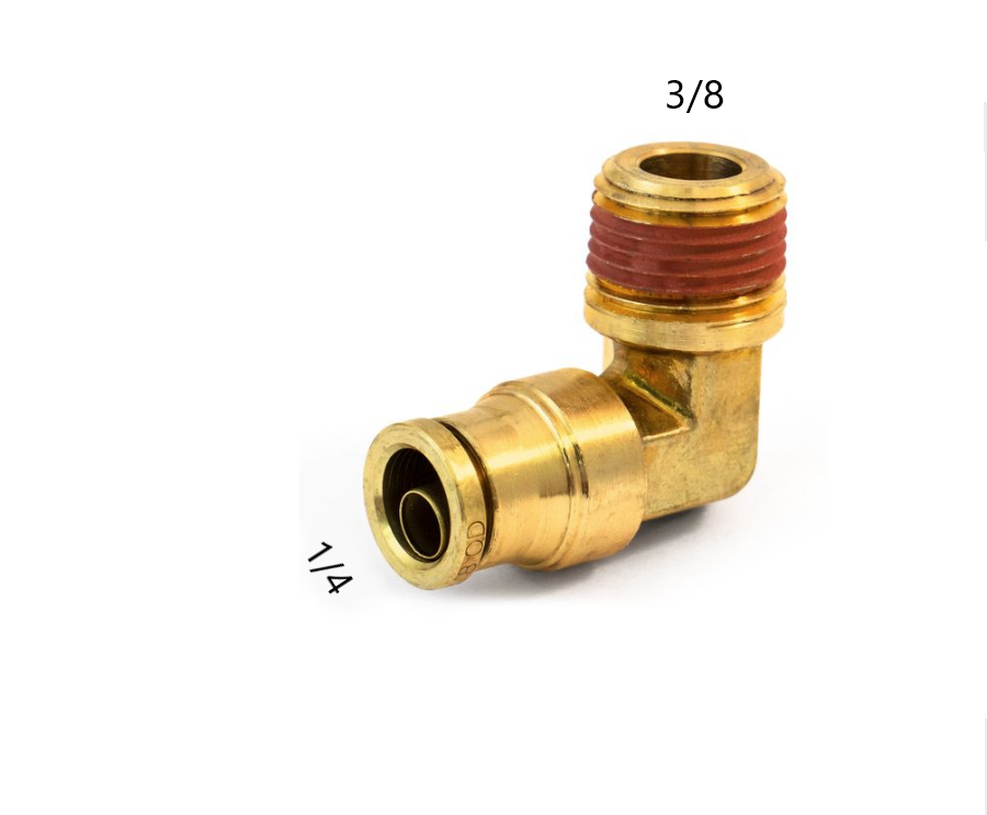 RP1001-P8-M12 - DOT 90° Push In (P1/4 x M3/8)
