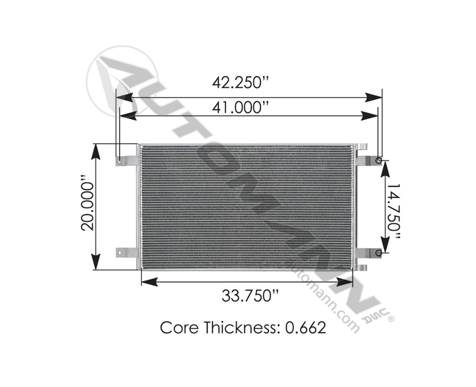 813.59107 - Condenser Kenworth Peterbilt (Z9206001, Z9206004)