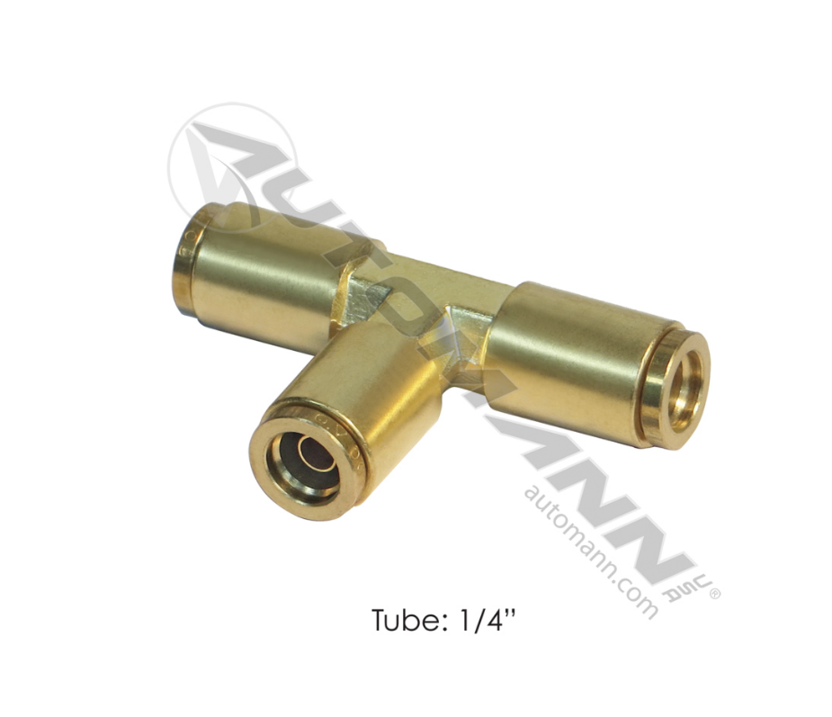 177.13B644 - Brass PLC Union Tee 1/4in (1864X4, 164PMT4, PL13644, 017920)