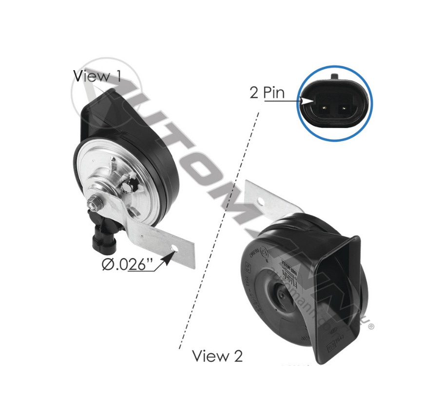 562.7256622OE - Fiamm AM80SX Special Low Tone Horn (20867695)