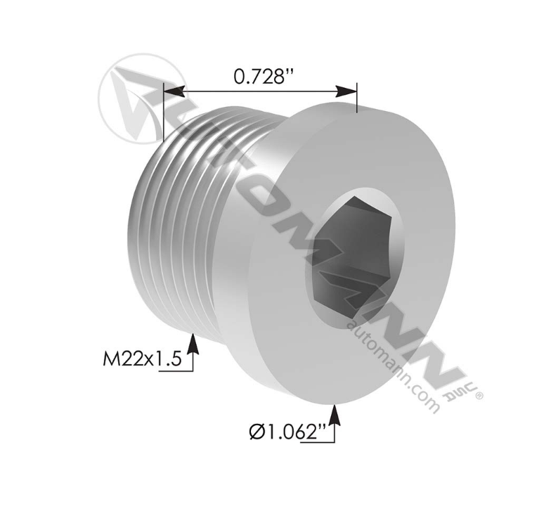 802.75113P1 - Oil Pan Drain Plug Paccar