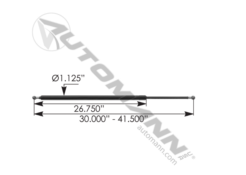 565.211812 - Hood Shock Kenworth ( L71-6024)