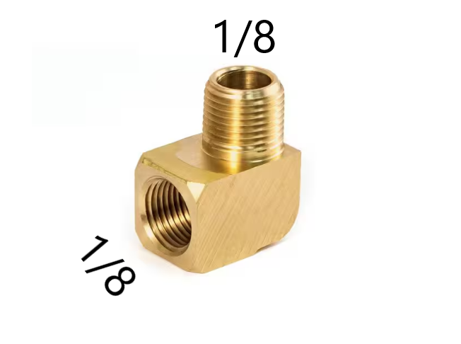 Pipe Fitting 90° Street Elbow (M1/8xF1/8)