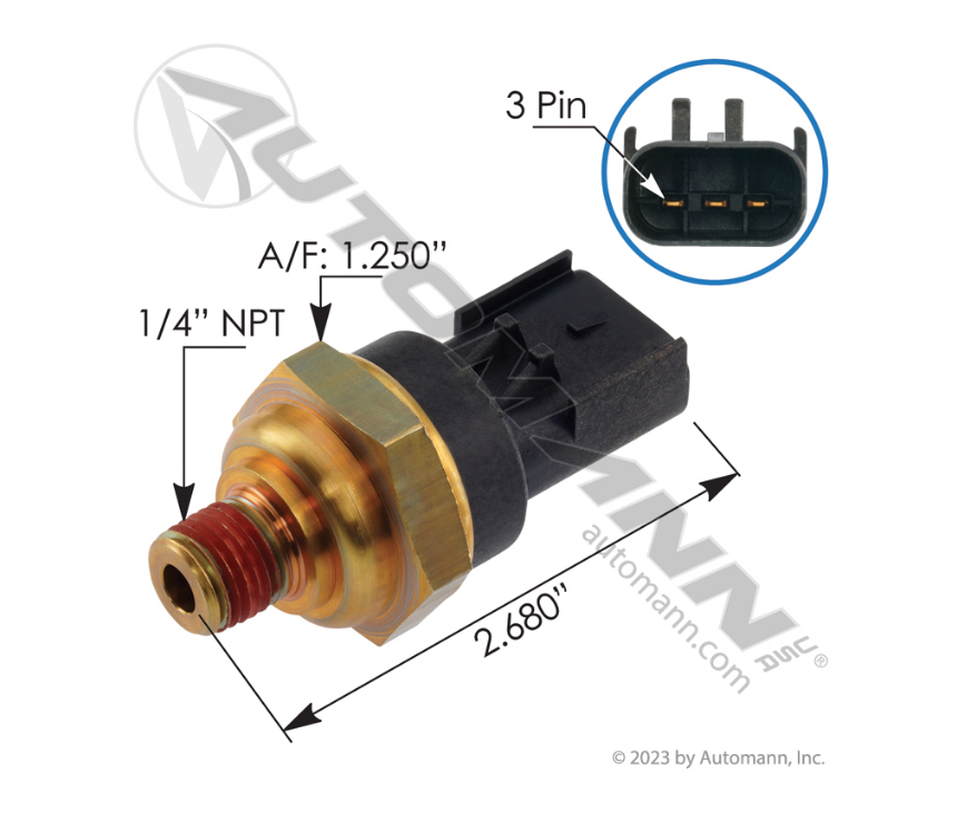 577.23526 - Pressure Sensor Oil Detroit Deisel. Ref. # 23527828