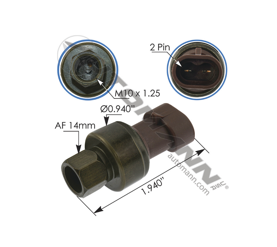 577.75652 - AC Binary Switch Paccar (Ref. # 1515, 11-1015, K301-370-1, EVR937327)