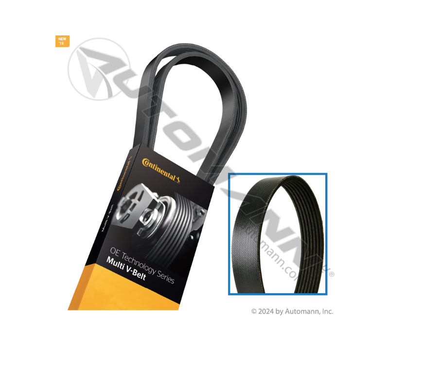 815.4070762F - Continental V Serpentine Belt OE Tech (Ref. # K070762HD, 8154070762F)