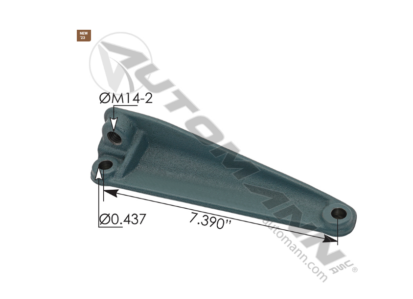 M236021 - Bracket Cyl Head to Radiator Detroit (Ref. # 23536021, DDE23536021, X23536021)