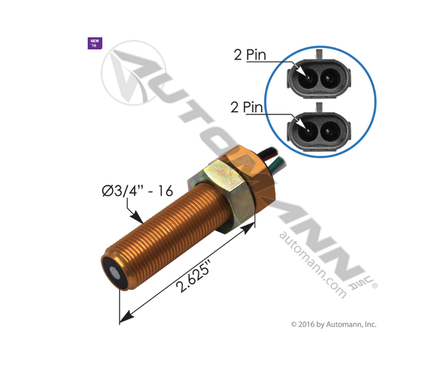 577.46552 - Speed Sensor Freightliner (Ref. # SAA85920038)