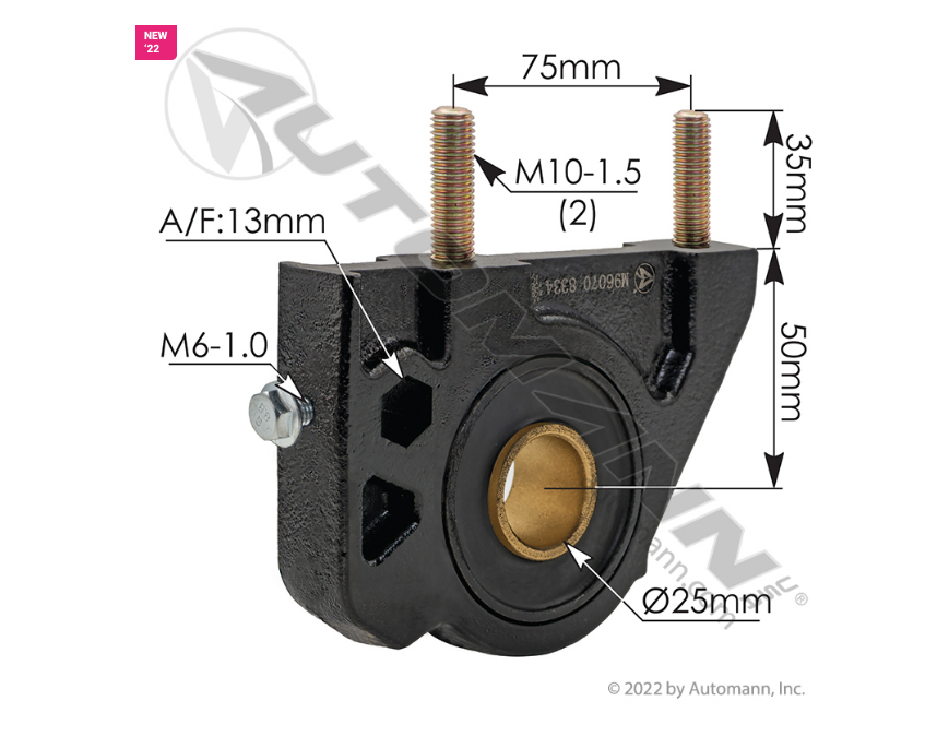 M96070 - Hood Bracket LH Volvo (Ref. # 20499003, 10042488)