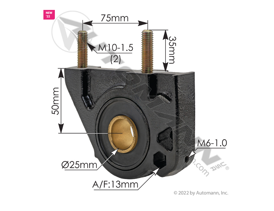 M96071 - Hood Bracket RH Volvo (Ref. # 20499004, 10042487)
