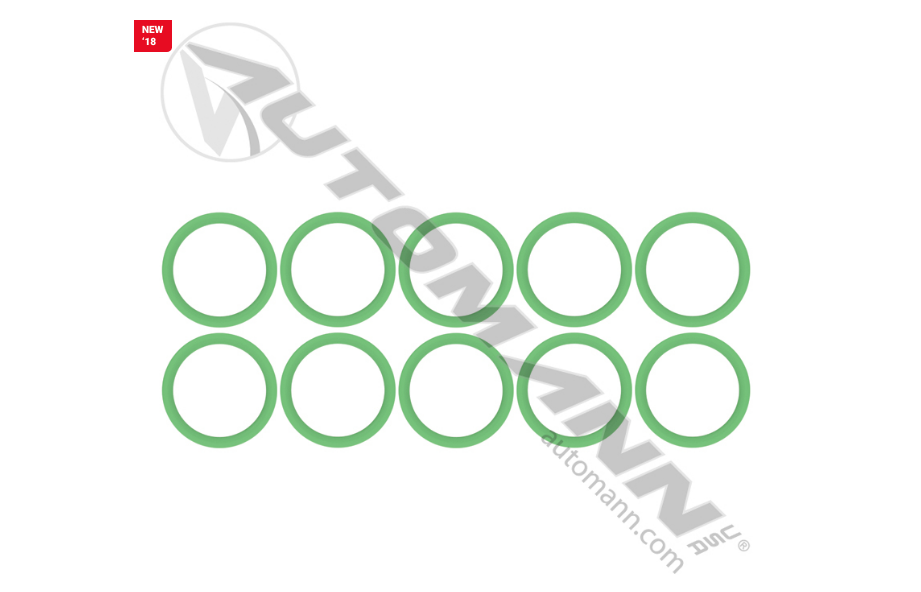 830.52206G-10 - AC O-Ring No 6 HNBR Green 10pk(Ref. # 0011, 16-4206, 153592, 518002, 2799015)