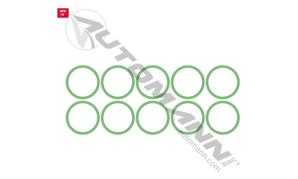 830.52208G-10 - AC O-Ring No 8 HNBR Green 10pk Ref. # 0013, 16-4208, 153614, 581003, 2799016