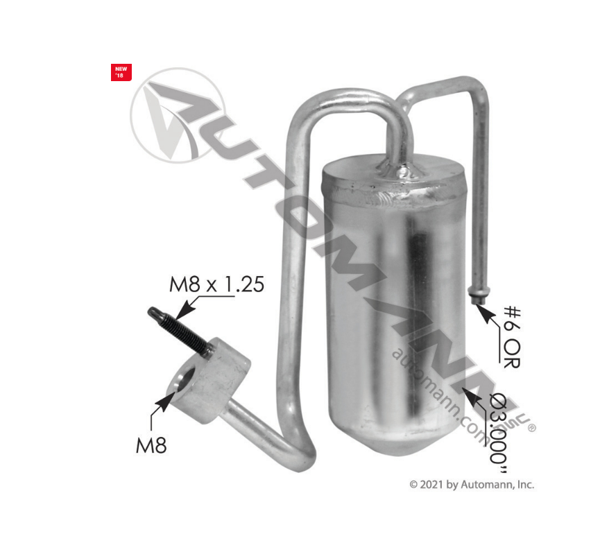 830.41062 - Air Conditioning Accumulator (Ref. # 7416, 07-0816A, 3666273C1, 1913012)