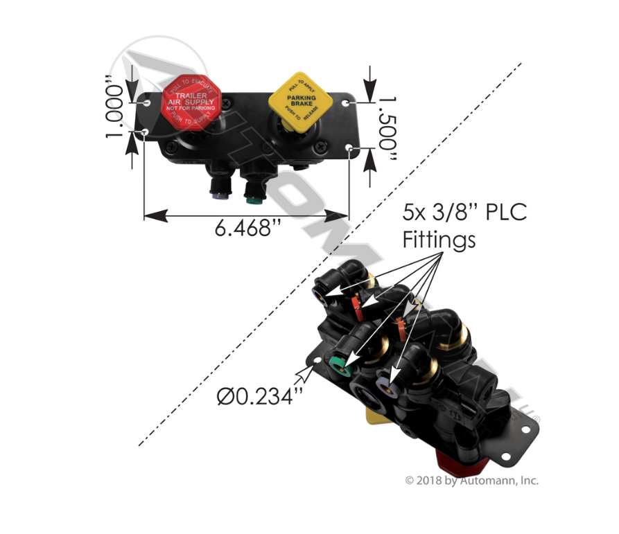170.802804WF - MV3 Type Dash Control Valve. Ref. # 5018303, 802804