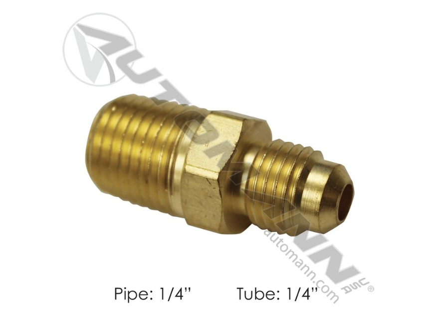 177.8484B - Male Connector 1/4in SAE X 1/4in Pipe, Ref. # 48X4X4, 48F44, 484B, 014844, S4844