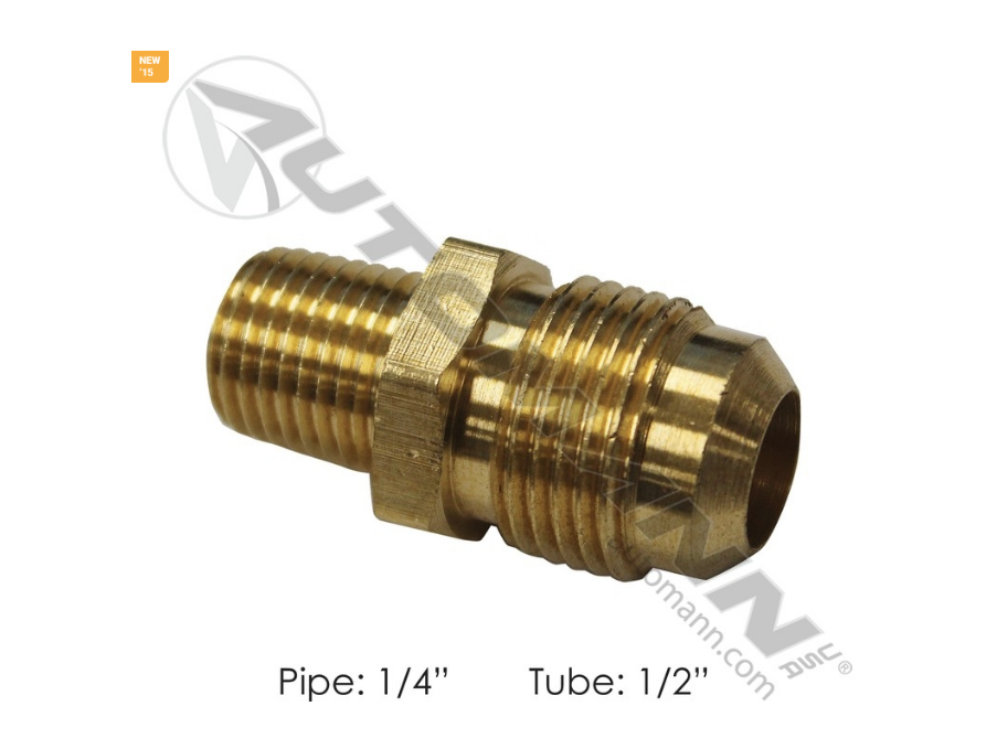177.8488B - Male Connector 1/2in SAE X 1/4in Pipe, Ref. # 48X8X4, 48F84, 488B, 014884, S4884