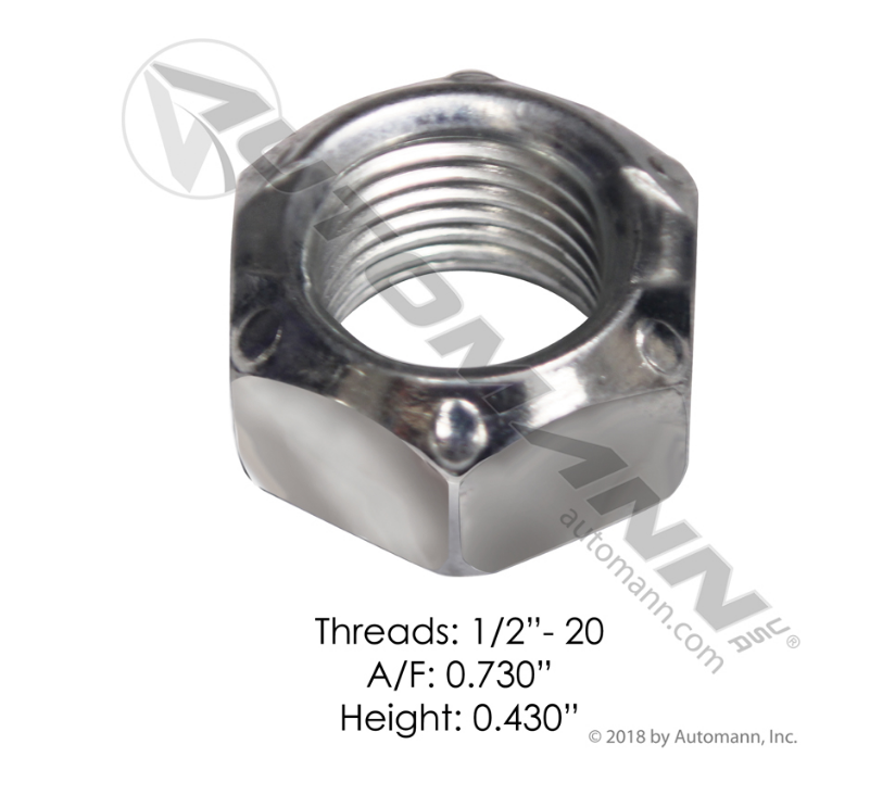 LN102 - Lock Nut ST 1/2in GR C, Ref. # 30978000, 89422302, 2313175108