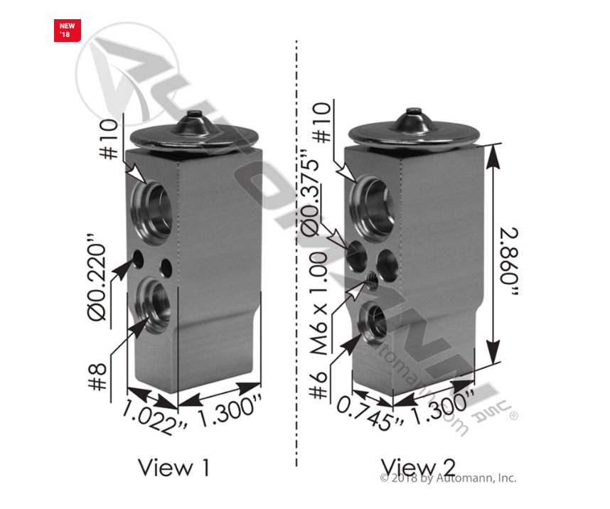 830.42019 - Expansion Valve, Alternative to( 1672, 12-1604A, 3599589C1, 85104197)