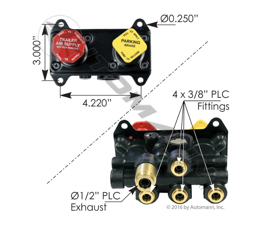 170.802122WF - MV3 Type Dash Control Valve, Ref. # 802122, 5015753, 5016050