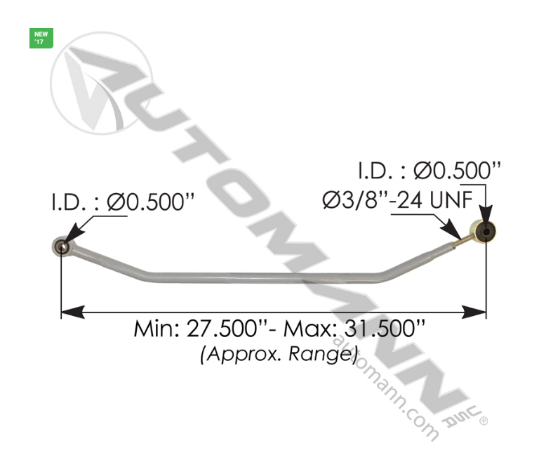 M46109 - Clutch Rod Freightliner, Ref. # A0212765004, A0213110002