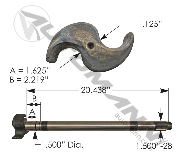 123.282014.02 - Camshaft RH, Ref. # E-5525, R607182, 17-500, M16WKR20-205