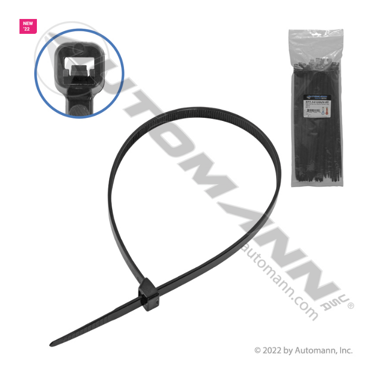 577.14120UV-XT - Nylon Zip Ties 14in Black UV Xtreme Temp, Ref. # 836029C