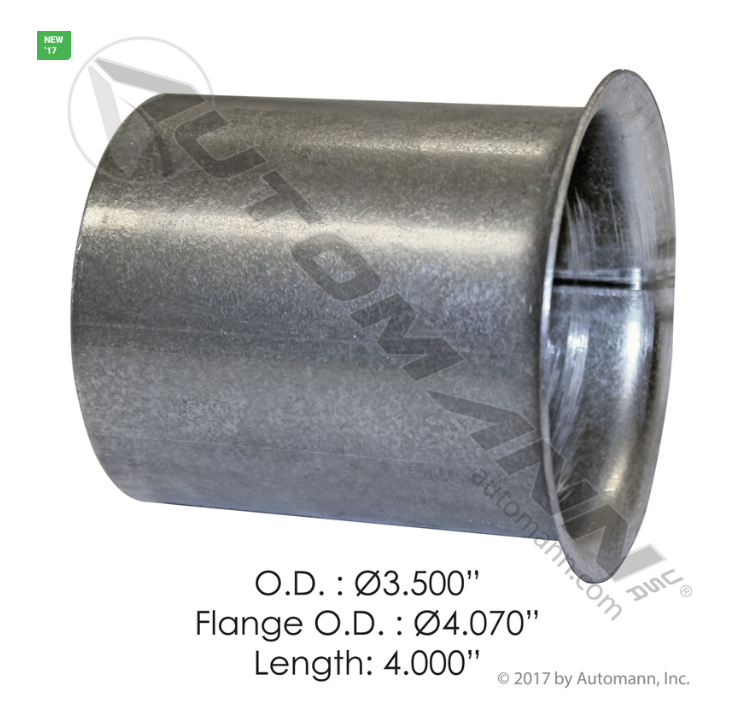 562.U14071A - Flared Exhaust Adapter 4.070in ALZ, Ref. # T4074, 41865