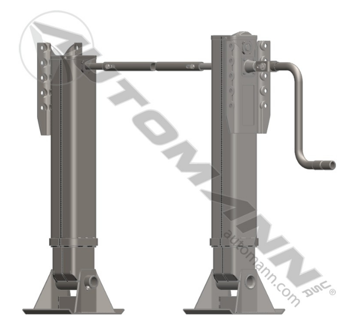 568.1024 - Landing Gear Set Inside Mount 17in, Ref. # A401T17