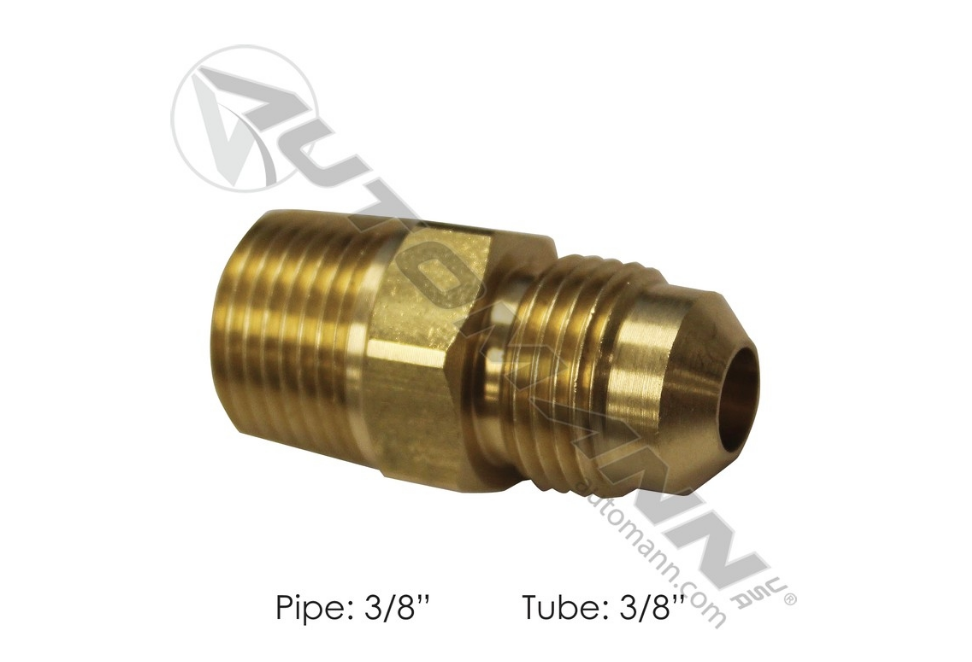 177.8486C - Male Connector 3/8in SAE X 3/8in Pipe, Ref. # 48X6X6, 48F66, 486C, 014866, S4866