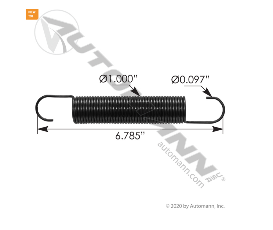 104.06271 - Clutch Pedal Return Spring Peterbilt