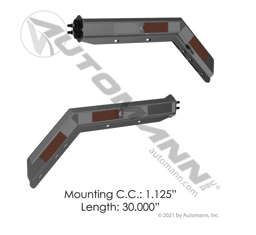 562.418 - Spring-Loaded Hanger Angled Chrome