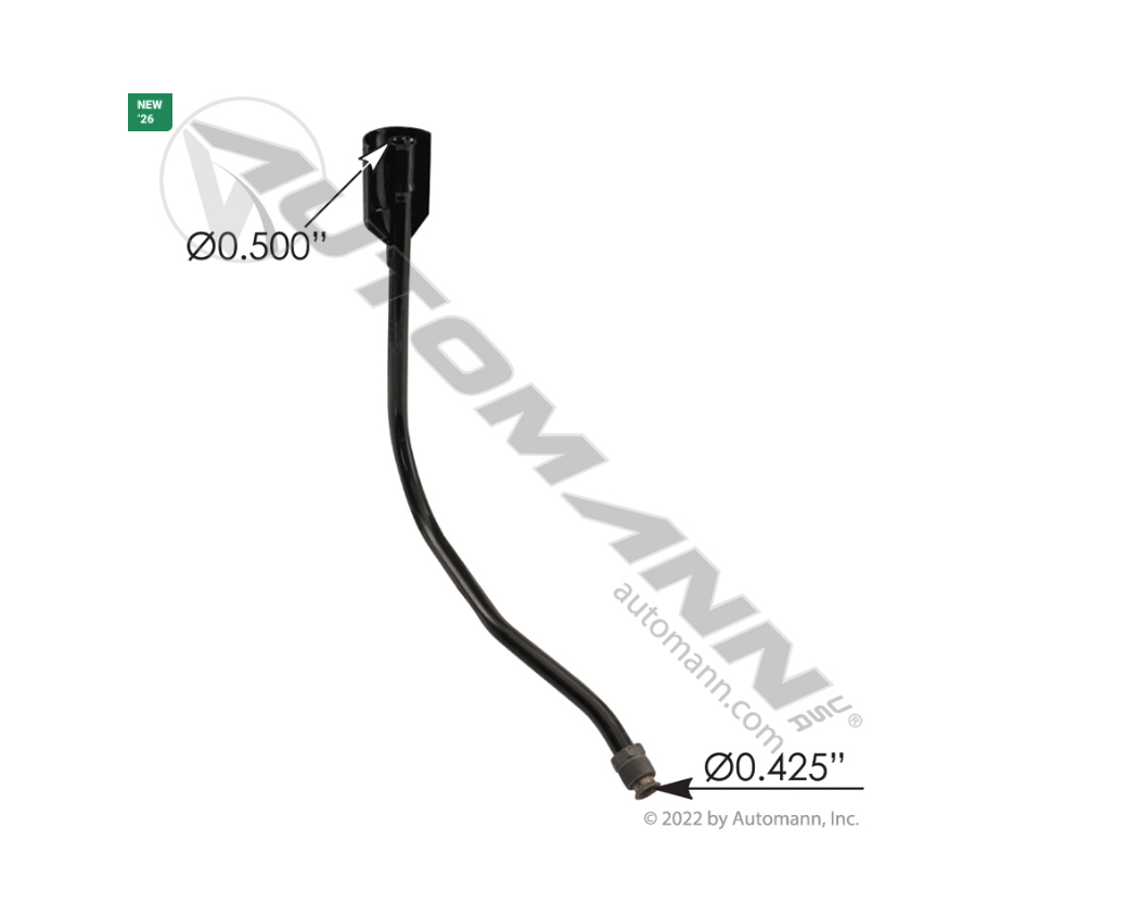 572.23956 - Engine Oil Dipstick Tube Detroit Diesel