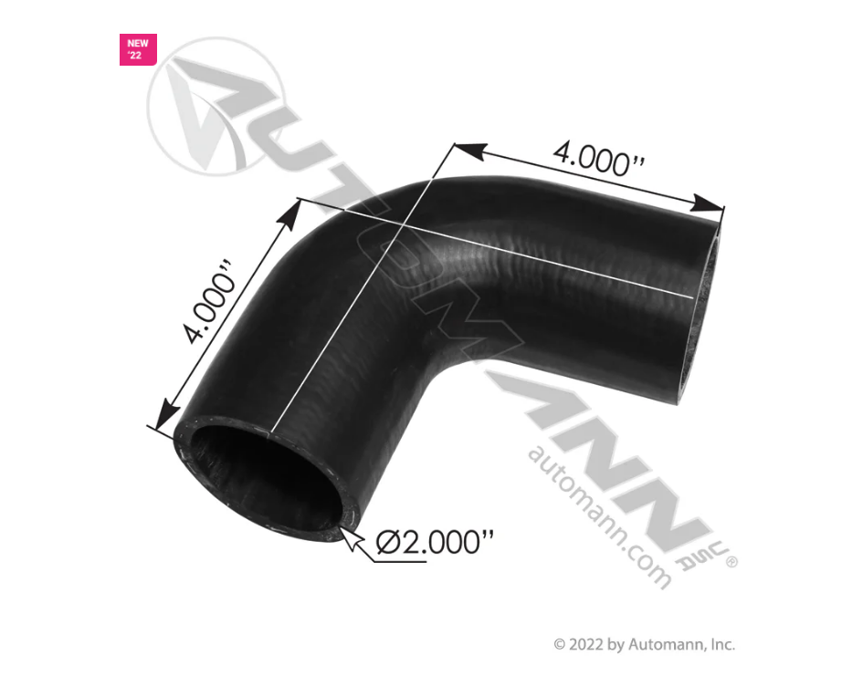 561.46129 - Radiator Elbow 90 Deg Freightliner 2" ID